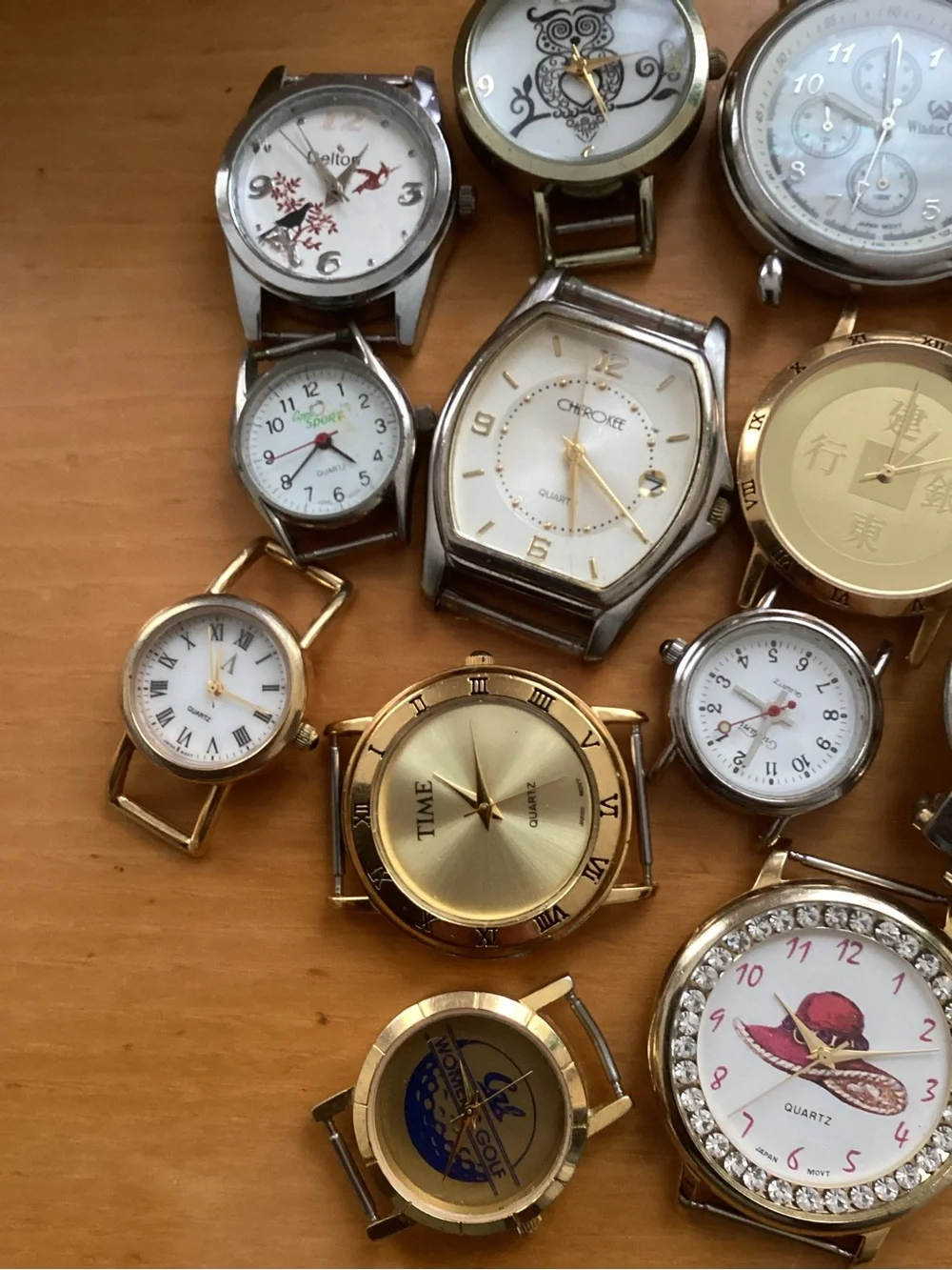 Mixed Gold and Silver Watch Faces - Assorted Fashion Watch Dials